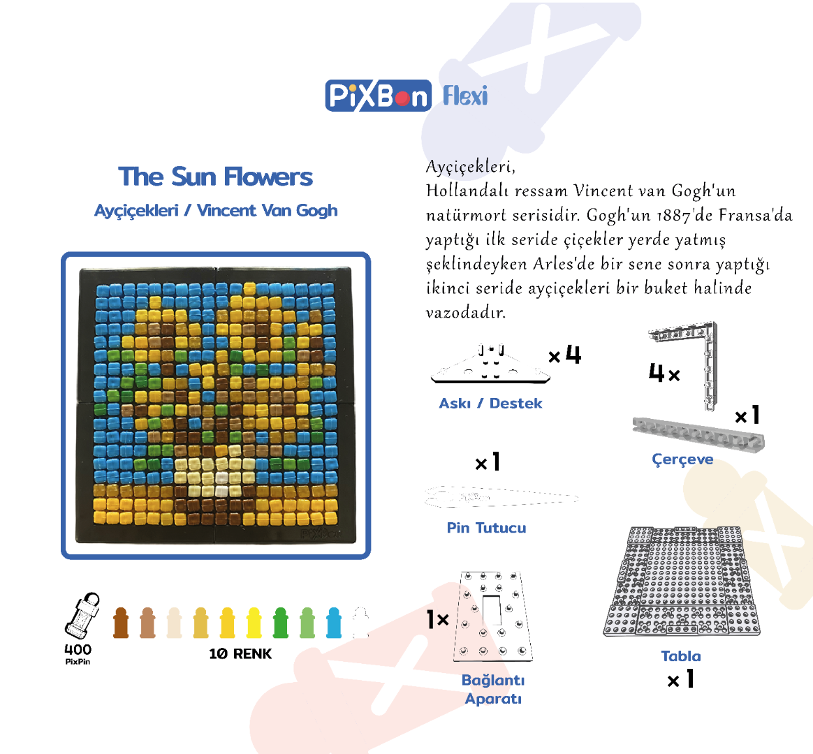  Pixbon Flexi Pixel Sanat Kiti - Ayçiçekleri/The Sun Flower - PFS1006