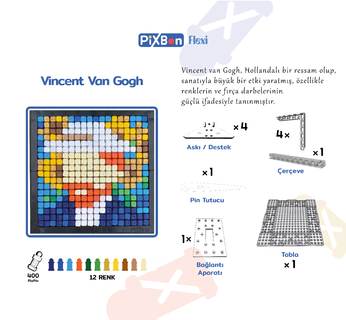 Pixbon Flexi - Piksel Sant Kiti - Van Gogh - PFS1004