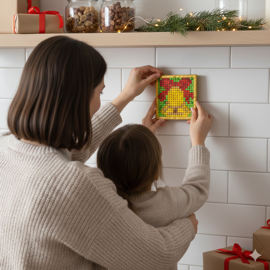 PixBon Flexi Piksel Sanat Kiti – Yılbaşı Temalı Piksel Sanatı - Mozaik - 10*10 cm - PFY1006