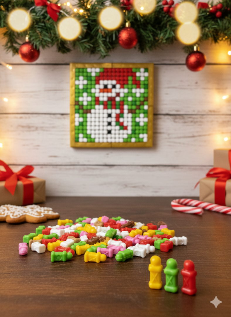 PixBon Flexi Piksel Sanat Kiti – Yılbaşı Temalı Piksel Sanatı - Mozaik - 10*10 cm - PFY1007